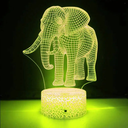 3DTrunk - Luce illusoria a forma di elefante