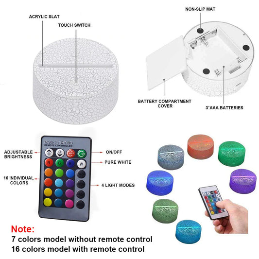 MagicColor - Luce notturna da sogno con pavone