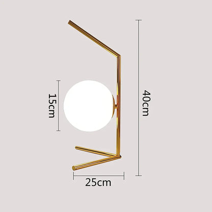 OrbGlow - Lampada da tavolo con globo in vetro