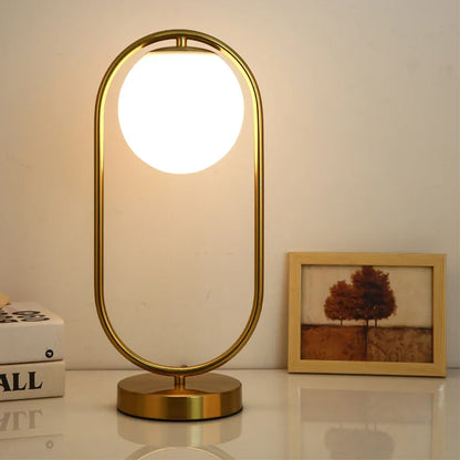 OrbGlow - Lampada da tavolo con globo in vetro