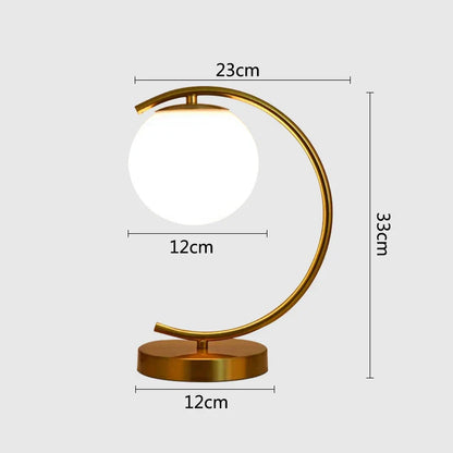OrbGlow - Lampada da tavolo con globo in vetro