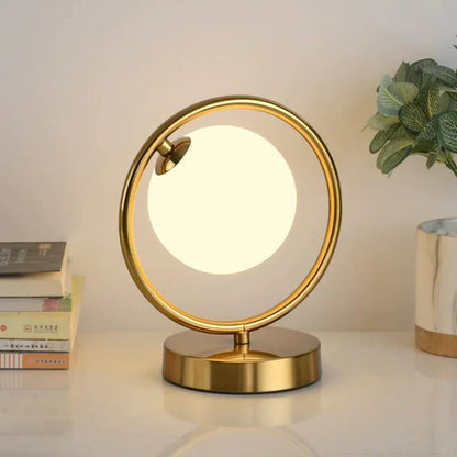 OrbGlow - Lampada da tavolo con globo in vetro