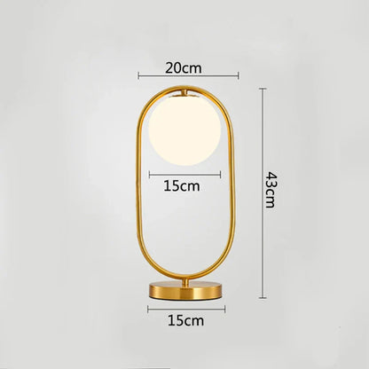 OrbGlow - Lampada da tavolo con globo in vetro