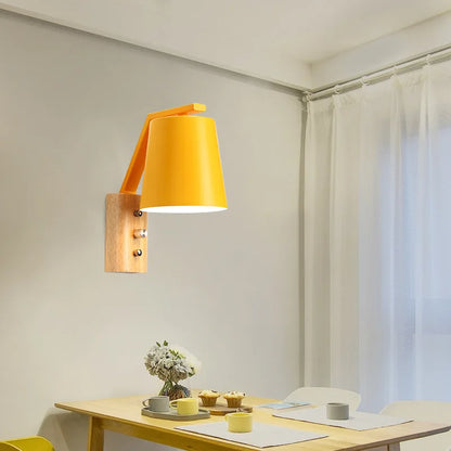 GleamingWood - Lampada da parete in legno personalizzata