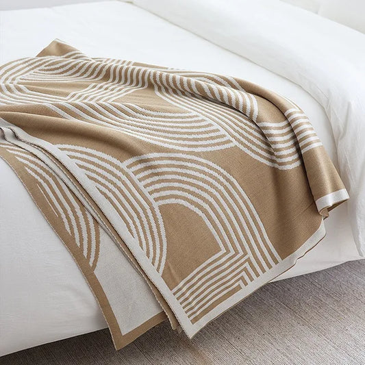 CozyGeometry - Coperta a maglia nordica