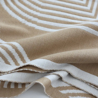 CozyGeometry - Coperta a maglia nordica