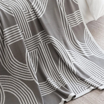 CozyGeometry - Coperta a maglia nordica