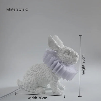 BunnyScarf - Lampade a forma di coniglio in resina