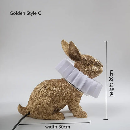 BunnyScarf - Lampade a forma di coniglio in resina