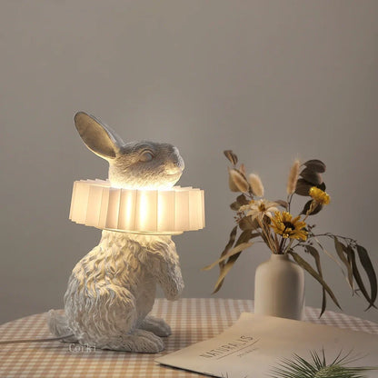 BunnyScarf - Lampade a forma di coniglio in resina
