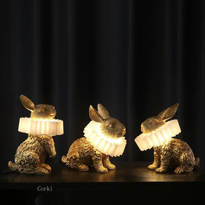 BunnyScarf - Lampade a forma di coniglio in resina