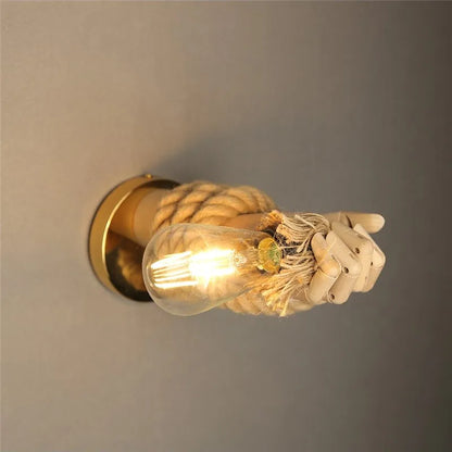 RusticLumina - Lampada da parete industriale retrò