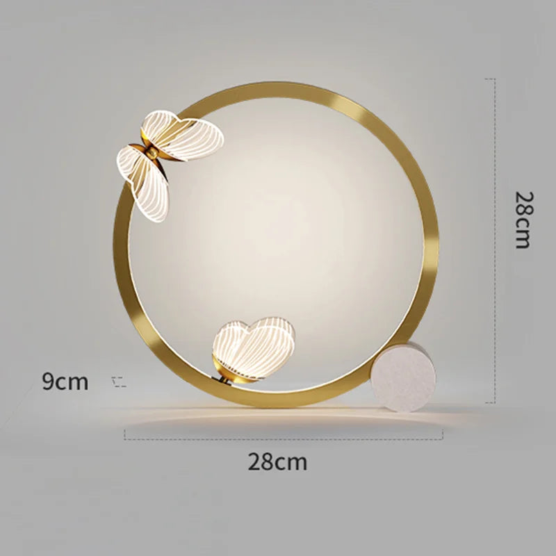 ButterflyGlow - Lampada da tavolo a farfalla a led nordica