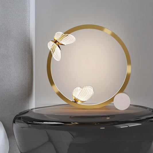 ButterflyGlow - Lampada da tavolo a farfalla a led nordica