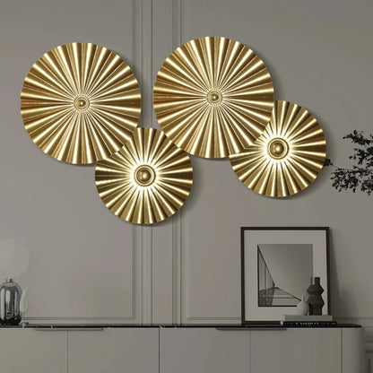 LuxeAccent - Appendiabiti da parete in oro nordico