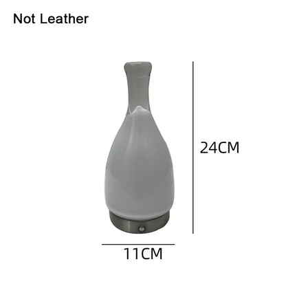 LeatherLuxe - Lampada nordica a bottiglia