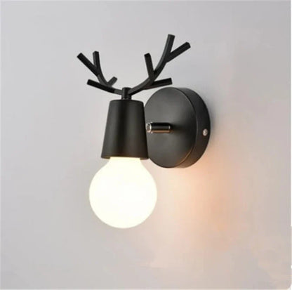 AntlerGlow - Lampada da parete in corno Macaron