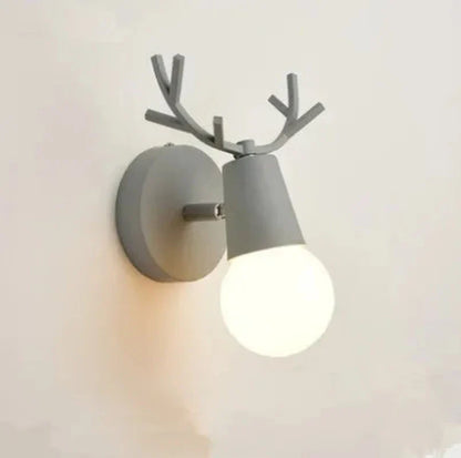 AntlerGlow - Lampada da parete in corno Macaron
