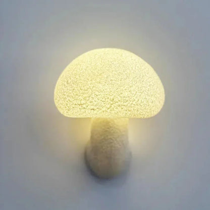 NordicBloom - Lampada da parete a fungo bianca