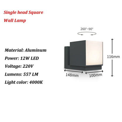 AquaSeal - Lampada da parete a led impermeabile