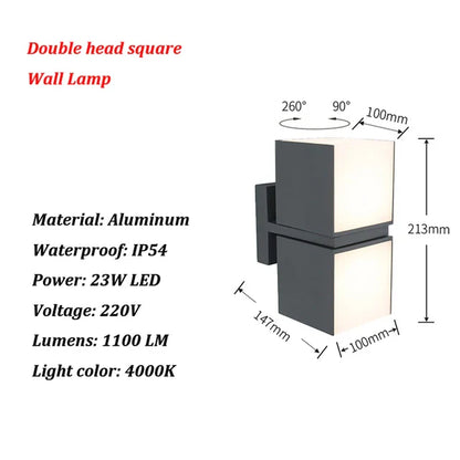 AquaSeal - Lampada da parete a led impermeabile