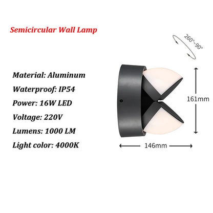 AquaSeal - Lampada da parete a led impermeabile