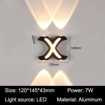 LetterGlow - Lampada da parete a lettere per esterni