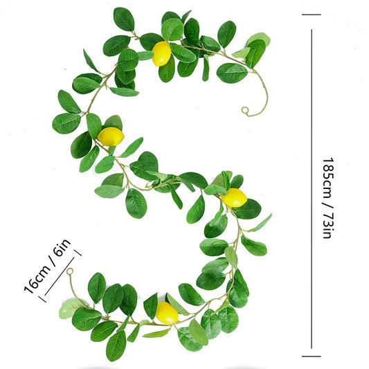 GoldenCitrus - Ghirlanda di limoni artificiali