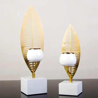 LeafyGlow - Decorazione per candelieri a forma di foglia