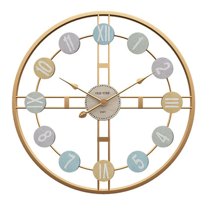 TimelessSteel | Orologio da parete vintage di grandi dimensioni