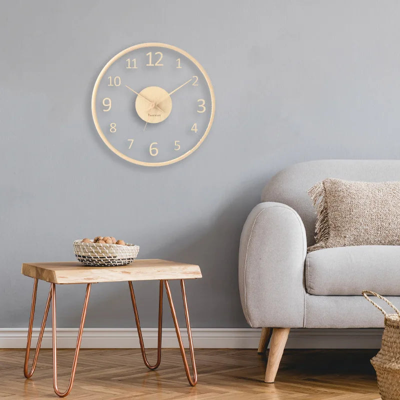 ClarityTime | Orologio da parete in vetro trasparente