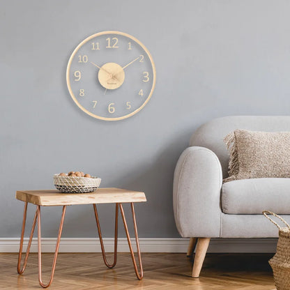 ClarityTime | Orologio da parete in vetro trasparente