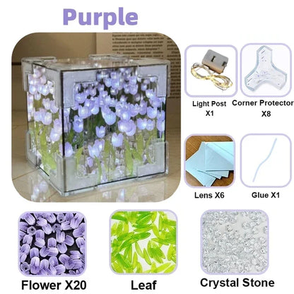 TulipGarden | Lampada cubo a specchio fai da te