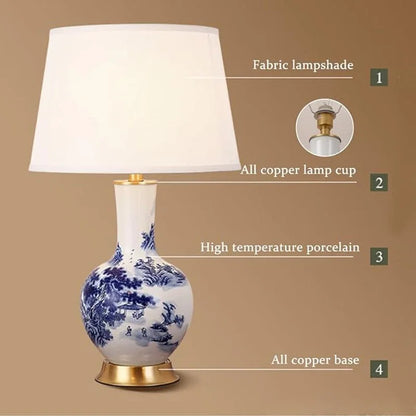 TraditionalCharm | Lampada da tavolo Chinoiserie