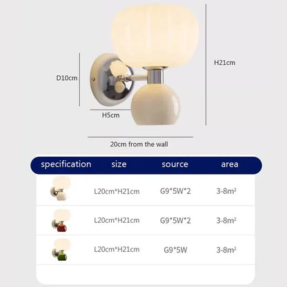 Applique LED moderne a forma di zucca