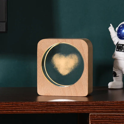WarmAmbience | Luce notturna in legno 3D