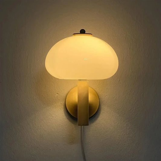 Applique moderna in vetro a fungo