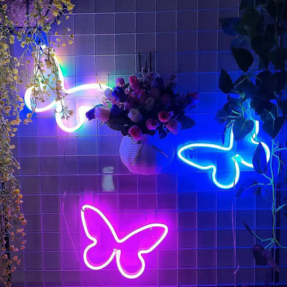 NeonWings | Farfalla luminosa al neon