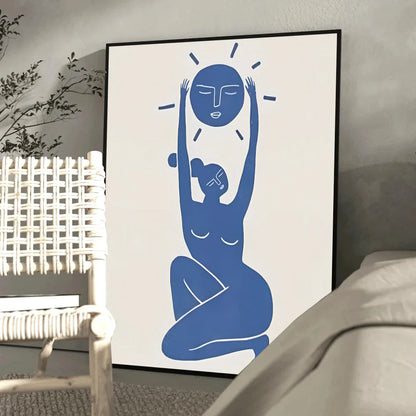 AzureContours | Poster astratti sul tema del blu