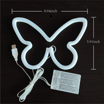 NeonWings | Farfalla luminosa al neon