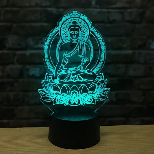 EnlightenGlow - Lampada Buddha 3D
