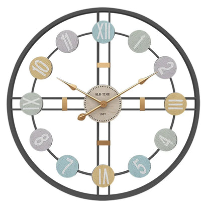 TimelessSteel | Orologio da parete vintage di grandi dimensioni