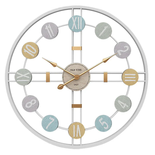 TimelessSteel | Orologio da parete vintage di grandi dimensioni