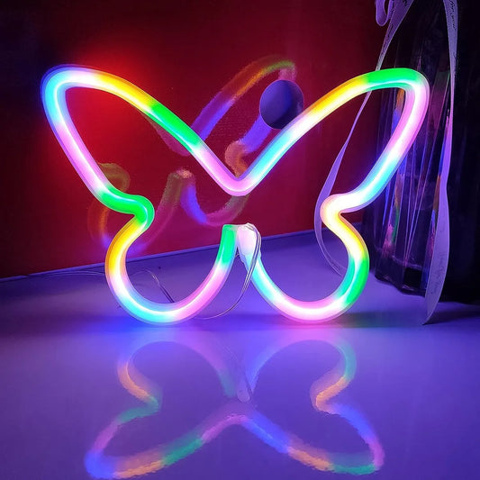 NeonWings | Farfalla luminosa al neon