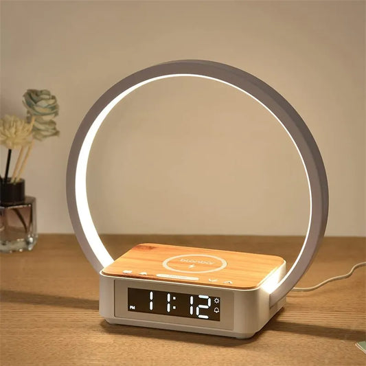 BedsideLuxe | sveglia senza fili a luce tonda