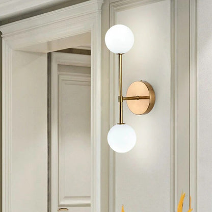 LuminousCrystal - Lampada da parete a led in vetro smerigliato Bal