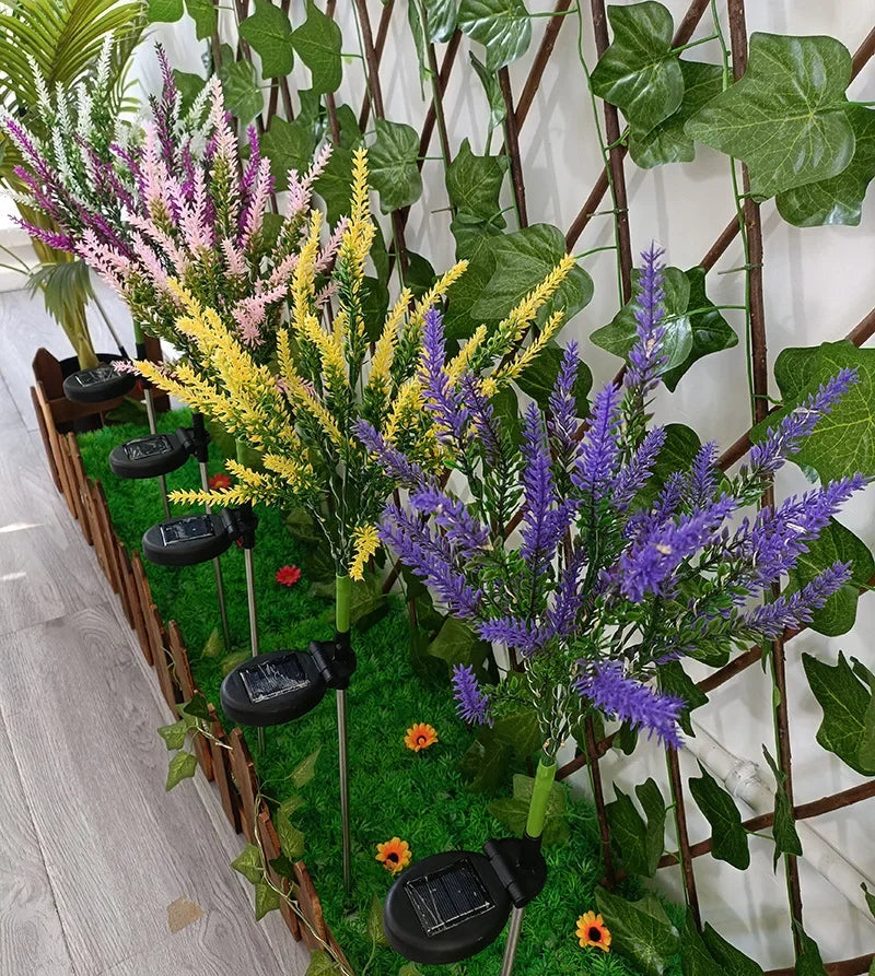 LavenderGlow - Luci solari da giardino alla lavanda