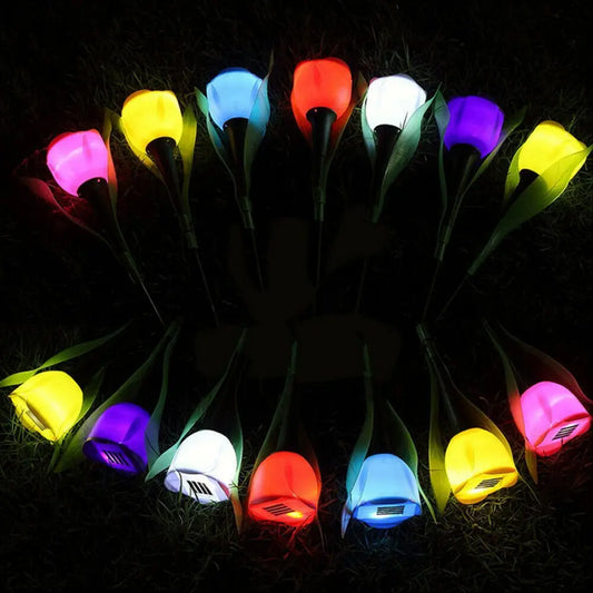 PetalGlow - Luci solari per fiori di tulipano