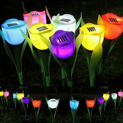 PetalGlow - Luci solari per fiori di tulipano