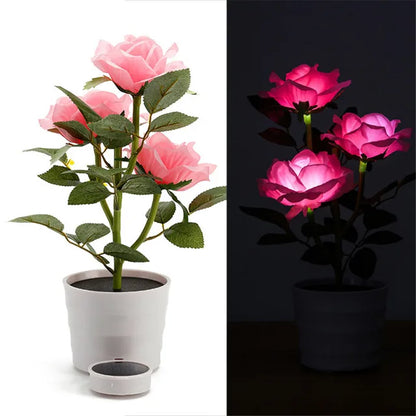 GardenBliss - Lampadario a rose solari